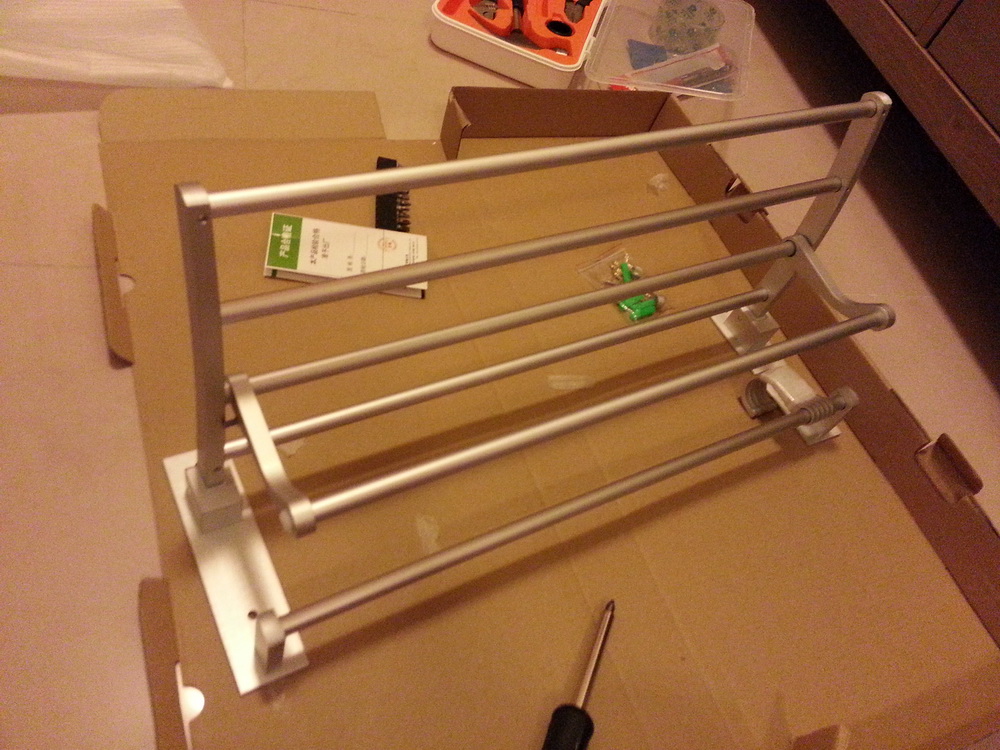 浴巾架 全鋁 (國產野) DIY&nbsp;安裝