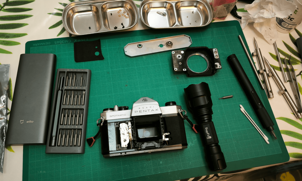 Pentax Spotmatic 賓得SP&nbsp;簡易保養分享