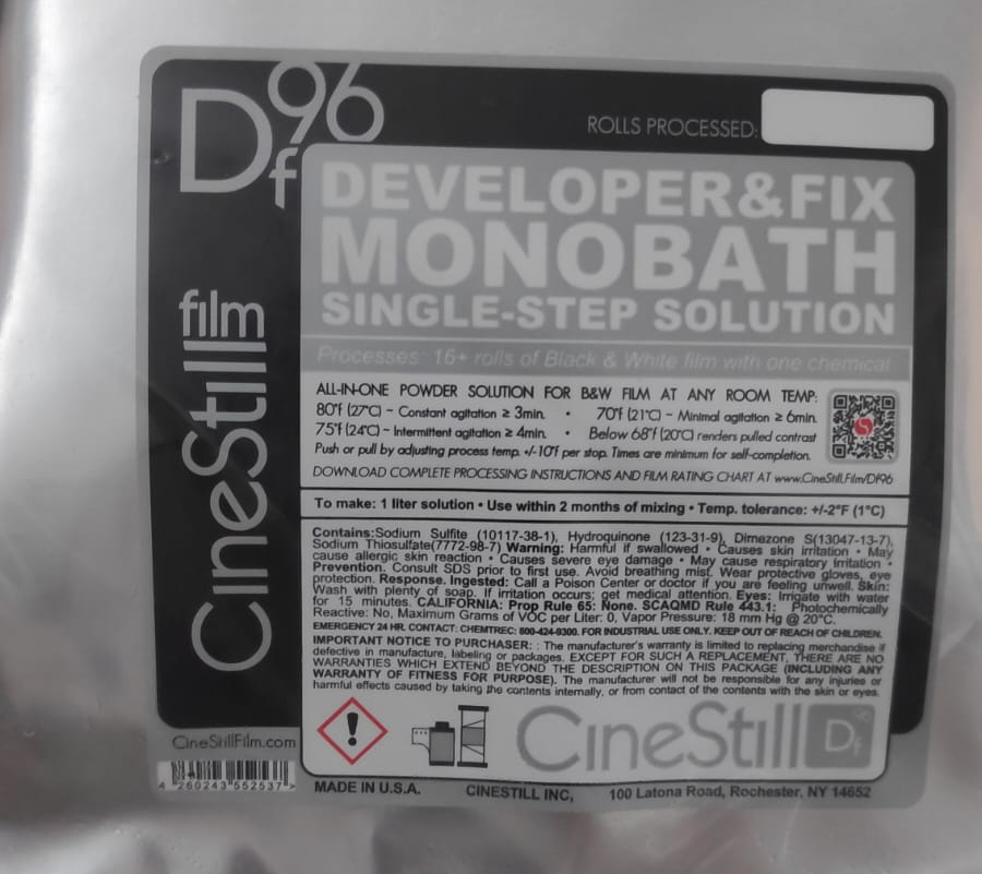 沖黑白菲林-Df96 顯定混合葯水